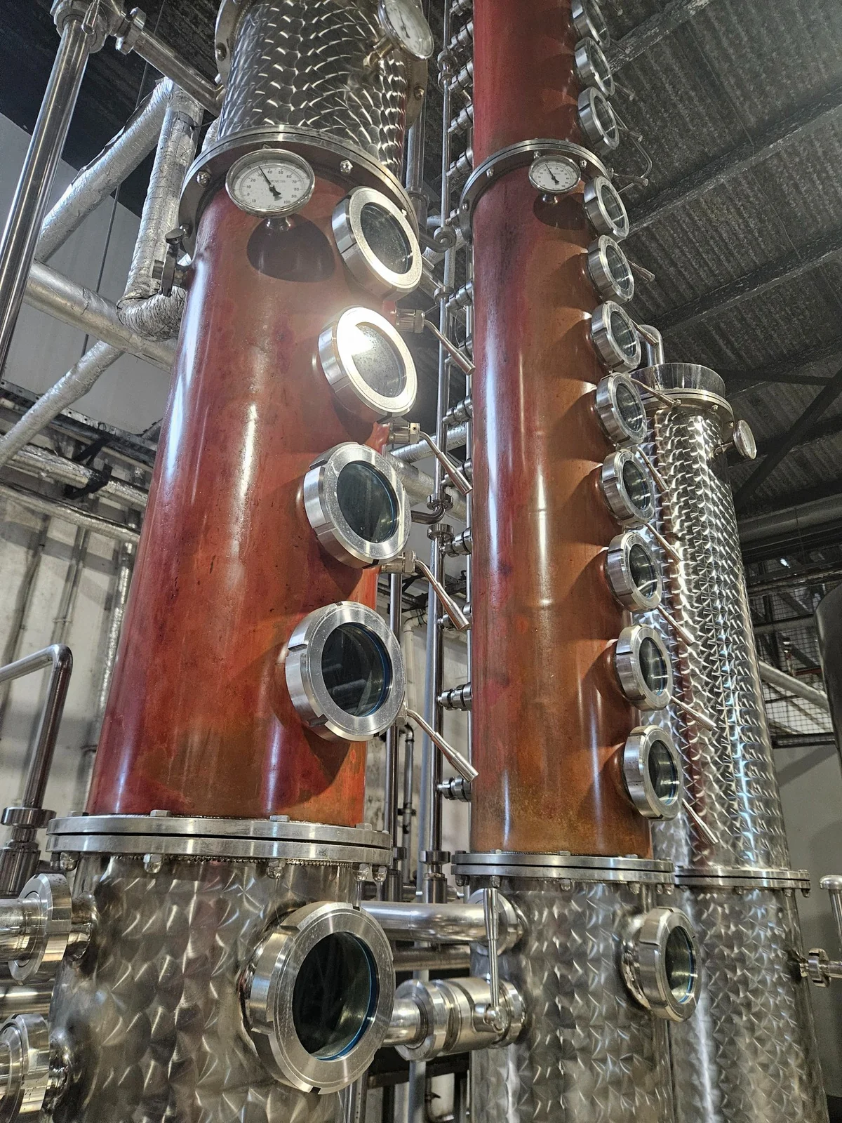 Distillery copper stills and distillation equipment