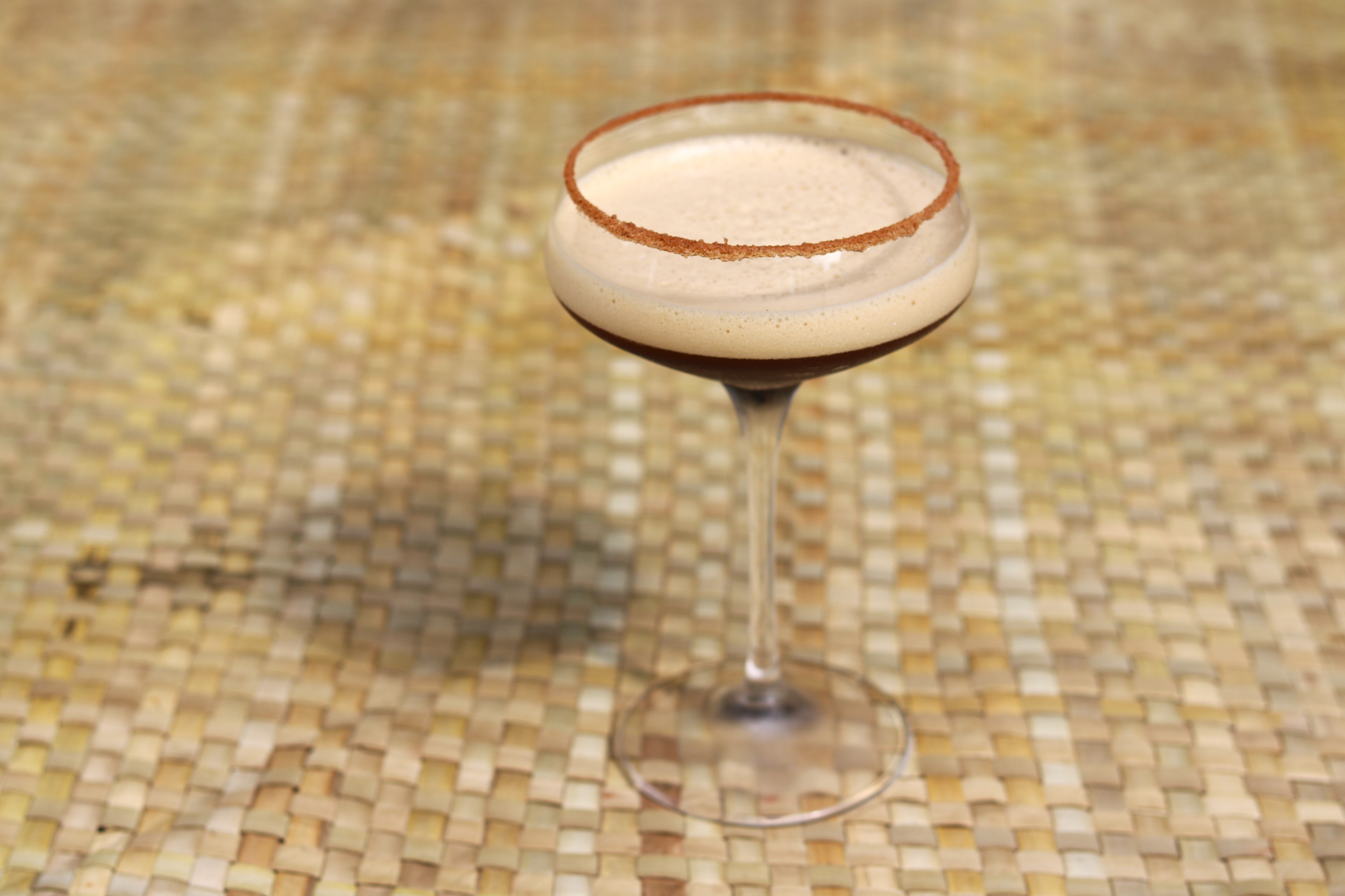 Gingerbread espresso martini cocktail page