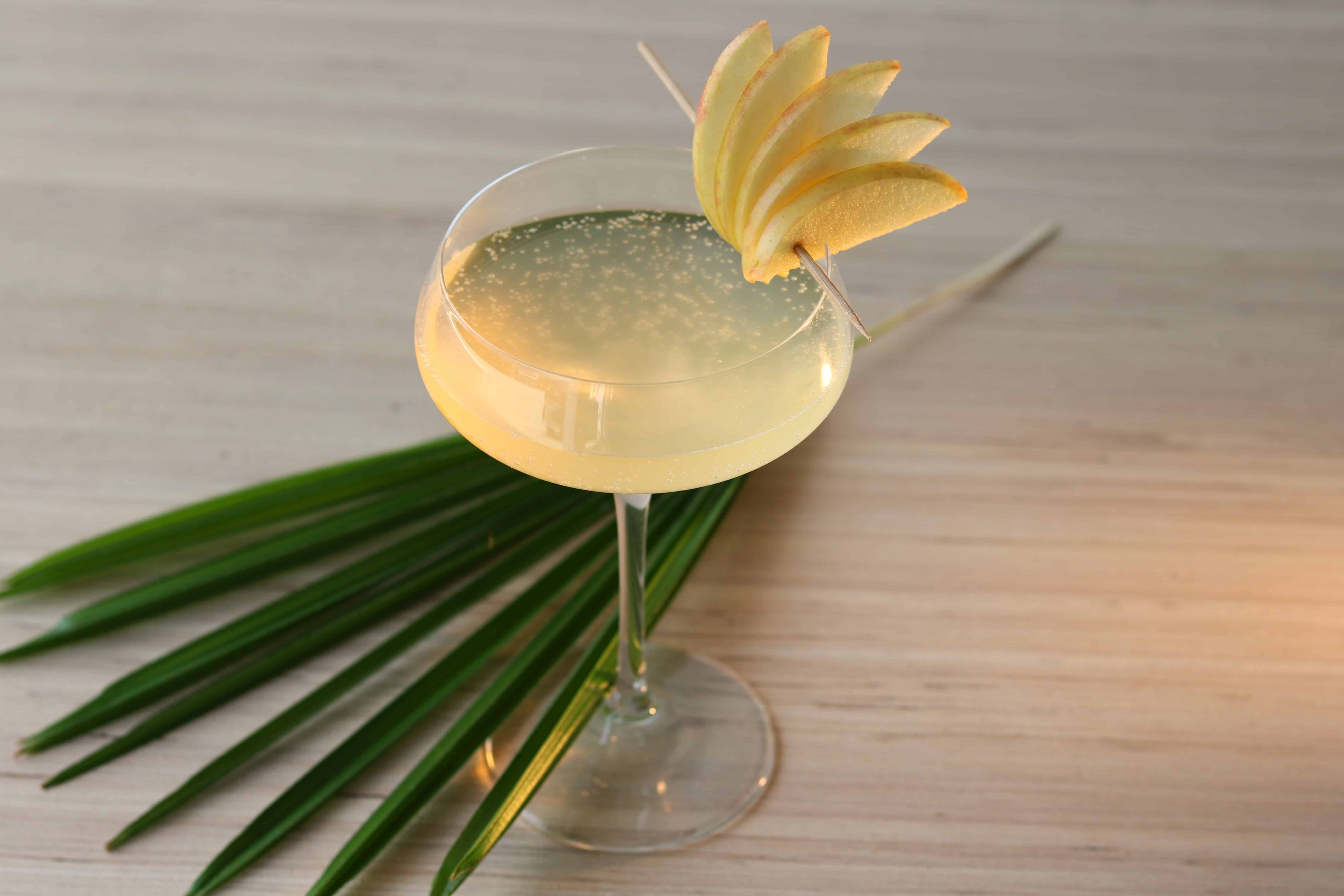 Turtle Blossom cocktail crafted with Blue Turtle Gin