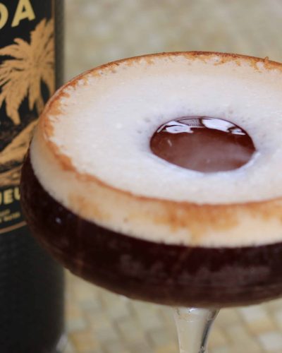 Cinnamon espresso martini with LoaLoa Coffee Liqueur