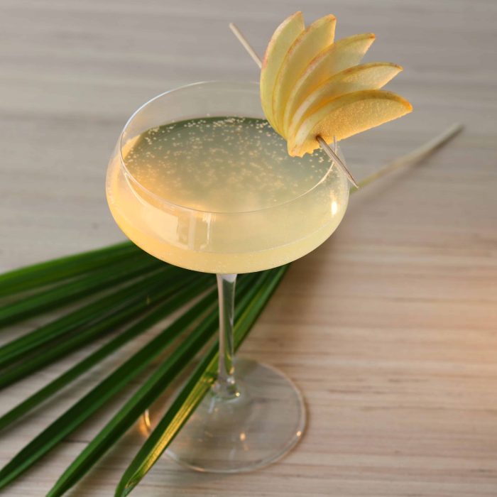 Turtle Blossom cocktail crafted with Blue Turtle Gin